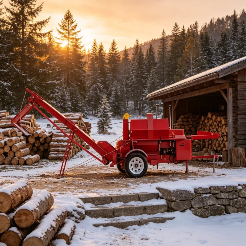 Firewood Splitter Machine Commercial 18T Firewood Processor Wood Cutting and Splitting Machine Firewood Processor