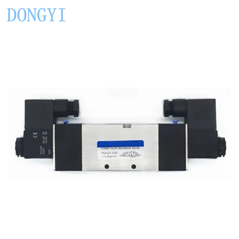 

Пилотный электромагнитный клапан PU520-04S PU520-04D PU530-03D PU530-04D AC220V DC24V