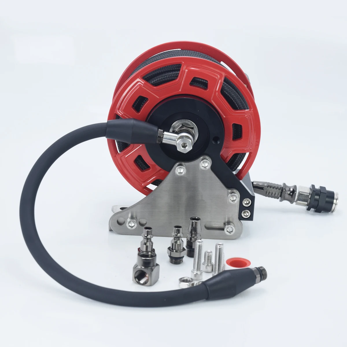 

Manual Off-road Durable Air Drum Inflator Tool Heavy Duty Air Pump 7m Hose 175psi Storage for 4x4 Adventures