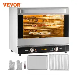 VEVOR 21L 47L 66L Electric Oven Commercial Multifunction Countertop 3/4-Layer Baking Machine Home Toaster Pizza Convection Oven