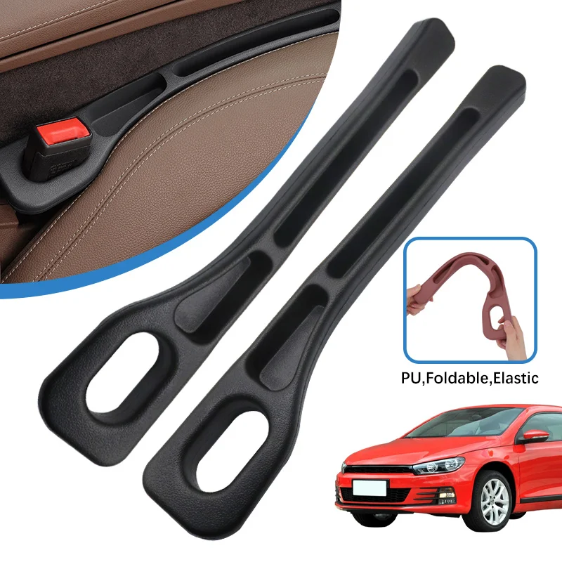 

2PCS Car Seat Gap Strip Crevice Organizer Storage Filler For Volkswagen VW Scirocco R 3R 2008-2013 2014 2015 2016 2017