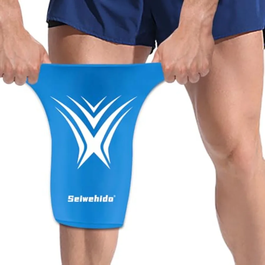 

Extended Leg Knee Ice Pack Wrap for Injuries Compression, Reusable Gift Soft Gel Freeze Knees Brace for Swelling, Replacement S