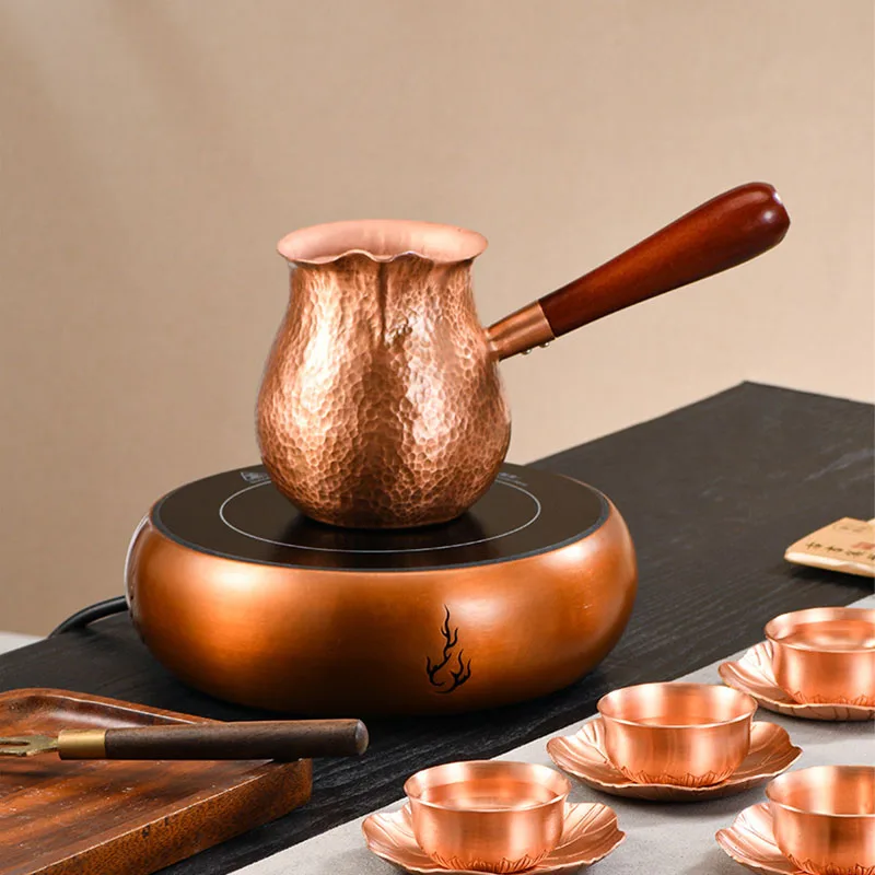 300ml, 700ml Pure Copper Fair Cup/TEA INFUSER /Tea Dispenser with anti-scratching handle, Chinese traditional vintage Tea Set