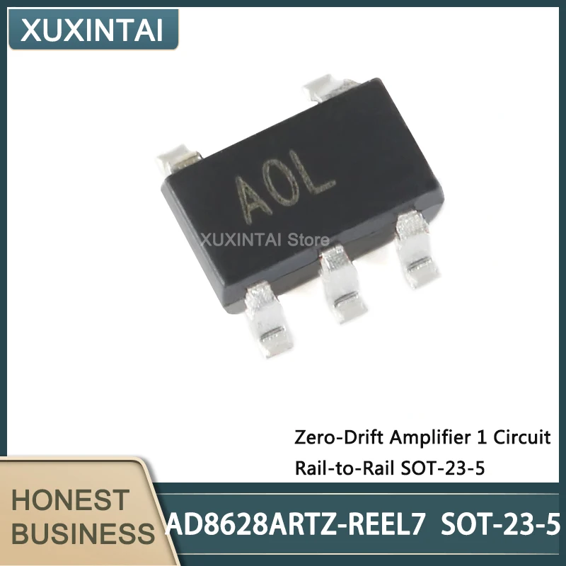5Pcs/Lot  New Original  AD8628ARTZ-REEL7 AD8628ARTZ SOT-23-5 Zero-Drift Amplifier 1 Circuit Rail-to-Rail