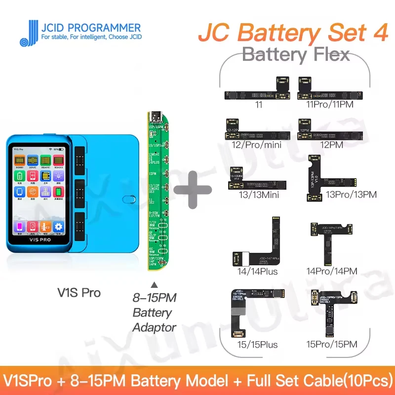 

Гибкий кабель для ремонта аккумулятора JC для iPhone 11-15 Pro Max Mini JCID Programmer V1S Extermal Tag Tail On Power Swap Сменные инструменты