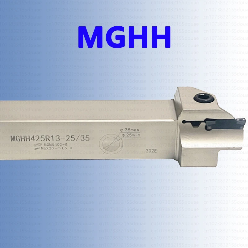 MGHH325R MGHH425R MGHH420 MGHH220R MGHH320R MGHH525R MGHH Porte-outil de tournage de gorges CNC en acier à ressort blanc Outil de tour à face frontale
