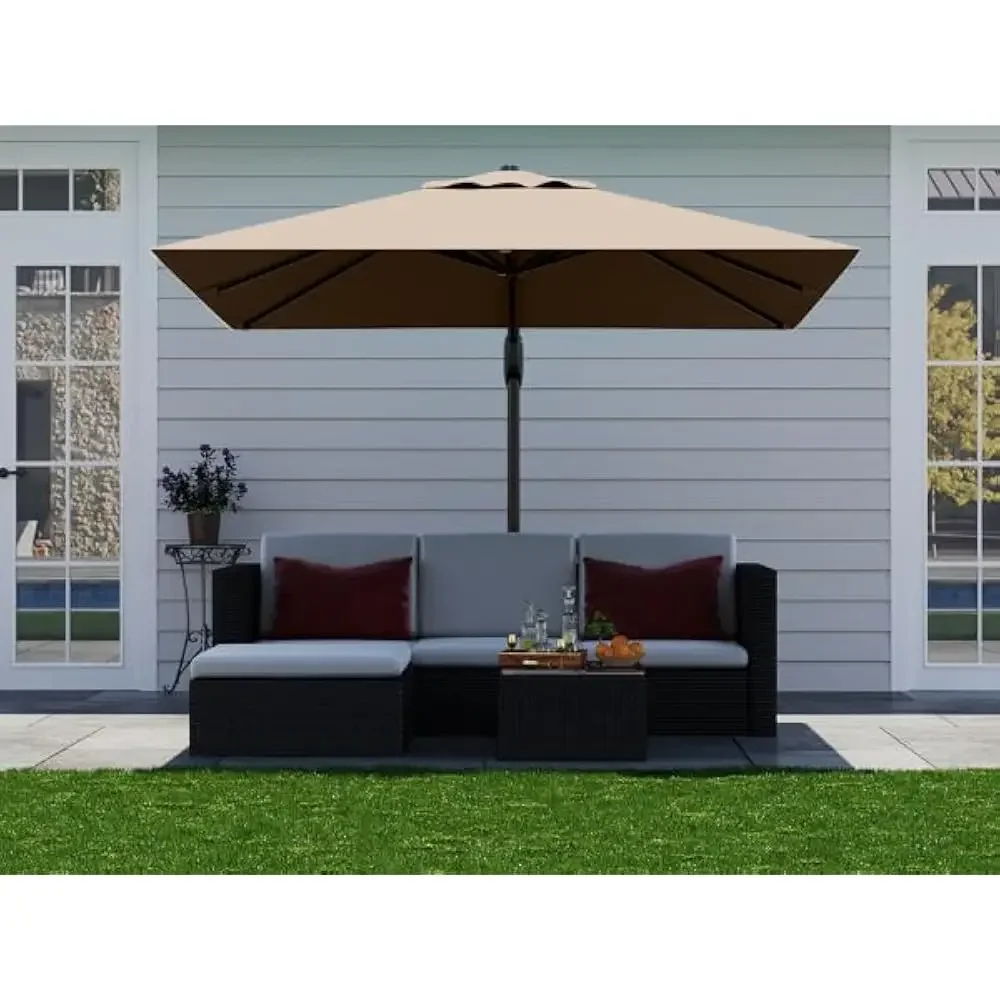 

10' X 10' Large Cantilever Patio Umbrella, Heavy Duty Aluminum Cantilever Offset Outdoor Umbrella with 360-Degree Rotation