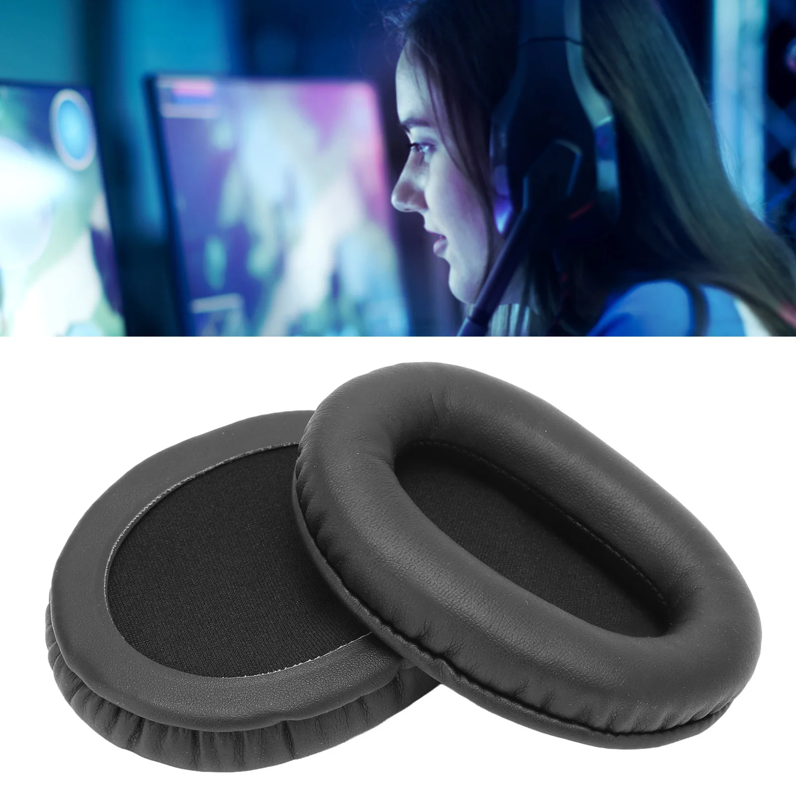 Headphone Ear Pads Soft Breathable Replacement Headset Ear Cushions for Kingston HyperX Cloud Flight