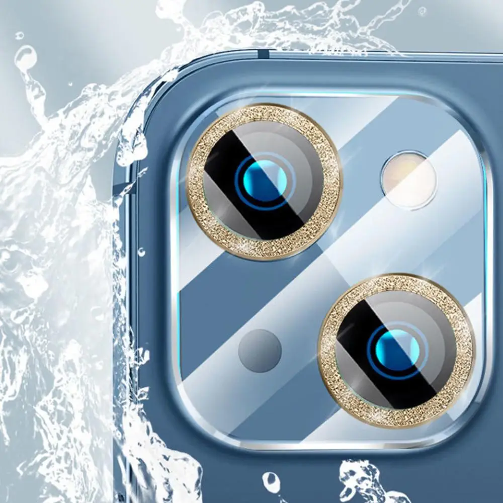 2 قطعة بلينغ بريق عدسة الكاميرا حامي آيفون 16 15 14 13 12 11 برو ماكس زائد حامي العدسة غطاء آيفون 13 12 Mini #4