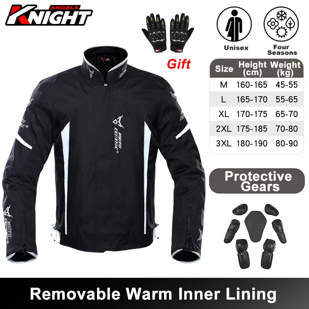 

Motorcycle Jacket Waterproof Windproof Moto Protection Motorbike Riding Moto Jacket Pants Four Season Cycling Clothing
