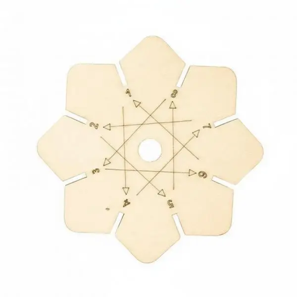 DIY Bracelet Weaving Board Round Wooden Braiding Disc for Friendship Bracelet Necklace and Decorative Cord Making