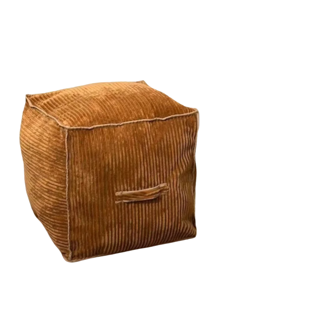 No Filling Seat Cushion Cover Japanese Style Large Capacity Storage Bag with Handle Soft Sofa Stool Cover Home Decor