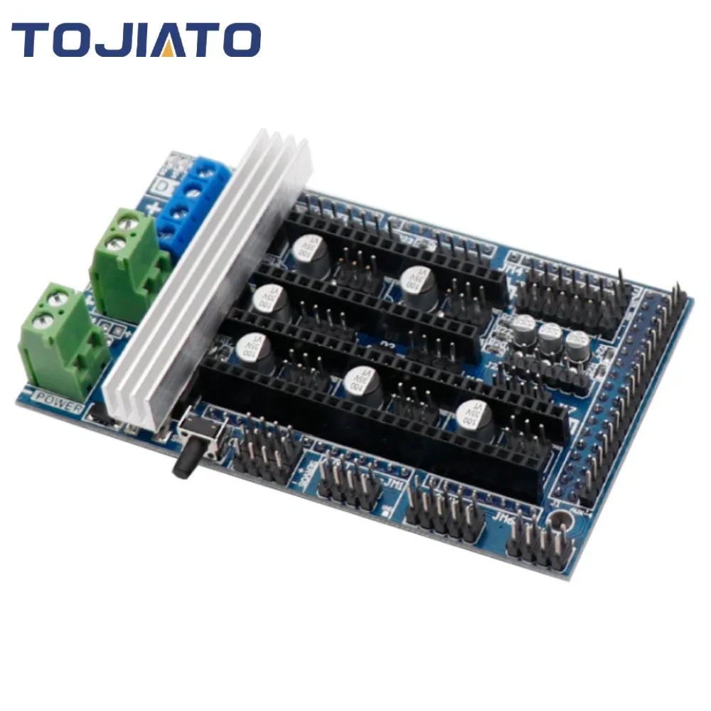 Panel rozszerzeń Ramps 1.6 z radiatorem, ulepszony Ramps 1.4/ Ramps 1.5 dla Arduino, płyta do drukarki 3D, części do drukarek 3D — zdjęcie produktu 6