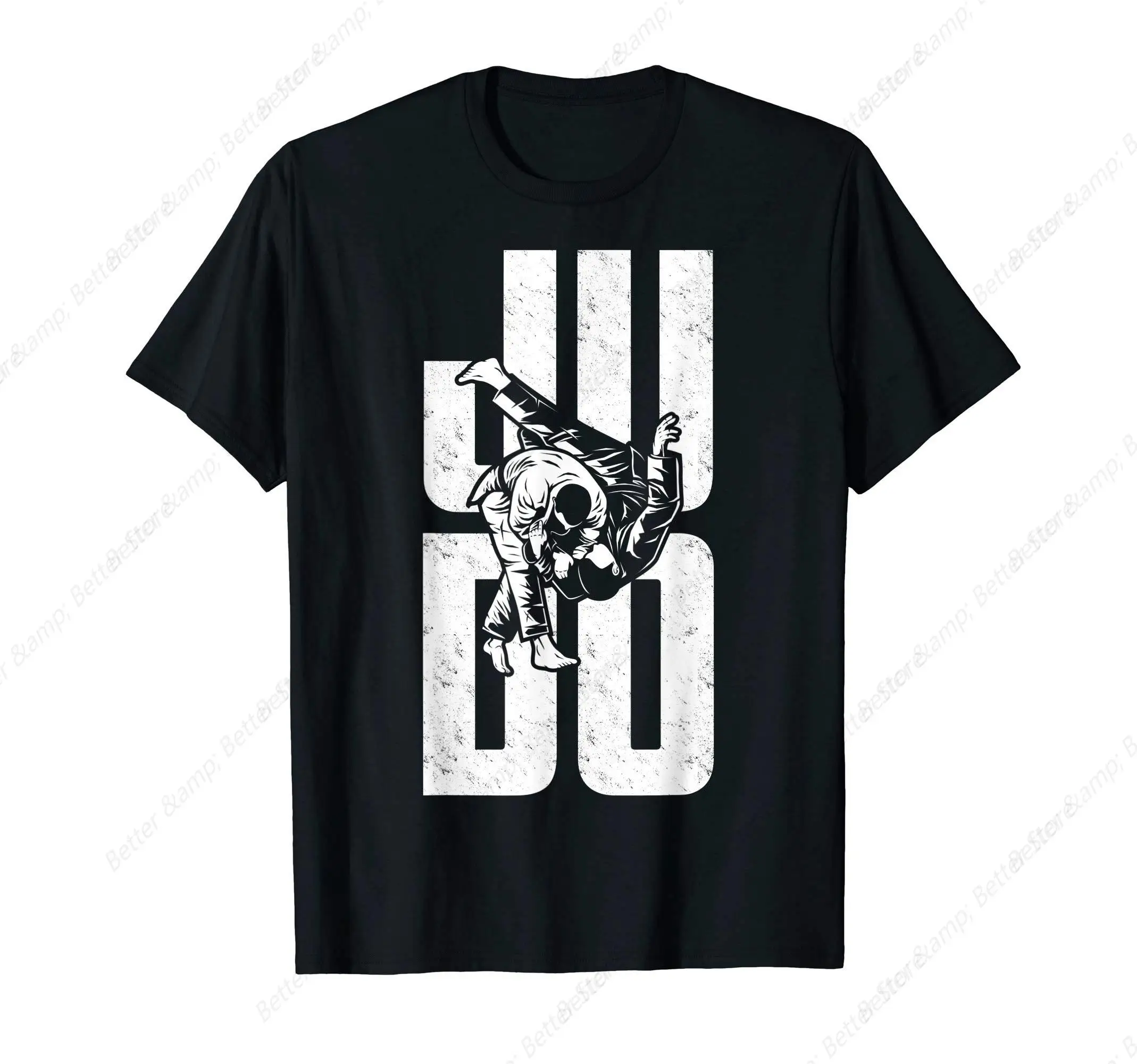 Camiseta retrô manga curta gola judo, camiseta estampada moda, casual