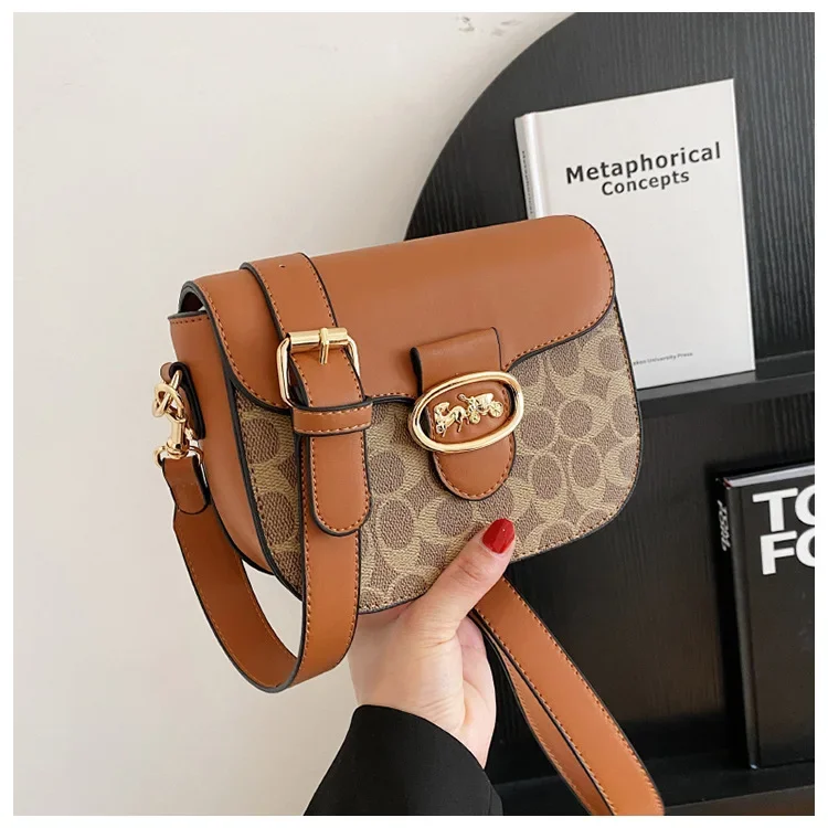 2025 Novo! Bolsa mensageiro de ombro com design de nicho feminino – Textura premium, versátil para qualquer ocasião