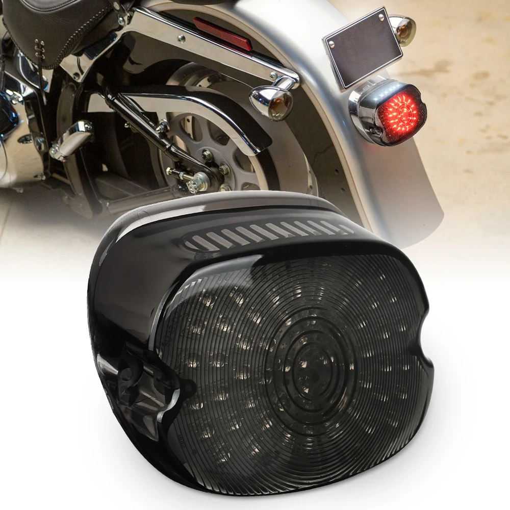 

OVOVS система заднего освещения мотоцикла 12 В задний фонарь мотоцикла светодиодный задний фонарь в сборе для Dyna Harley Davidson