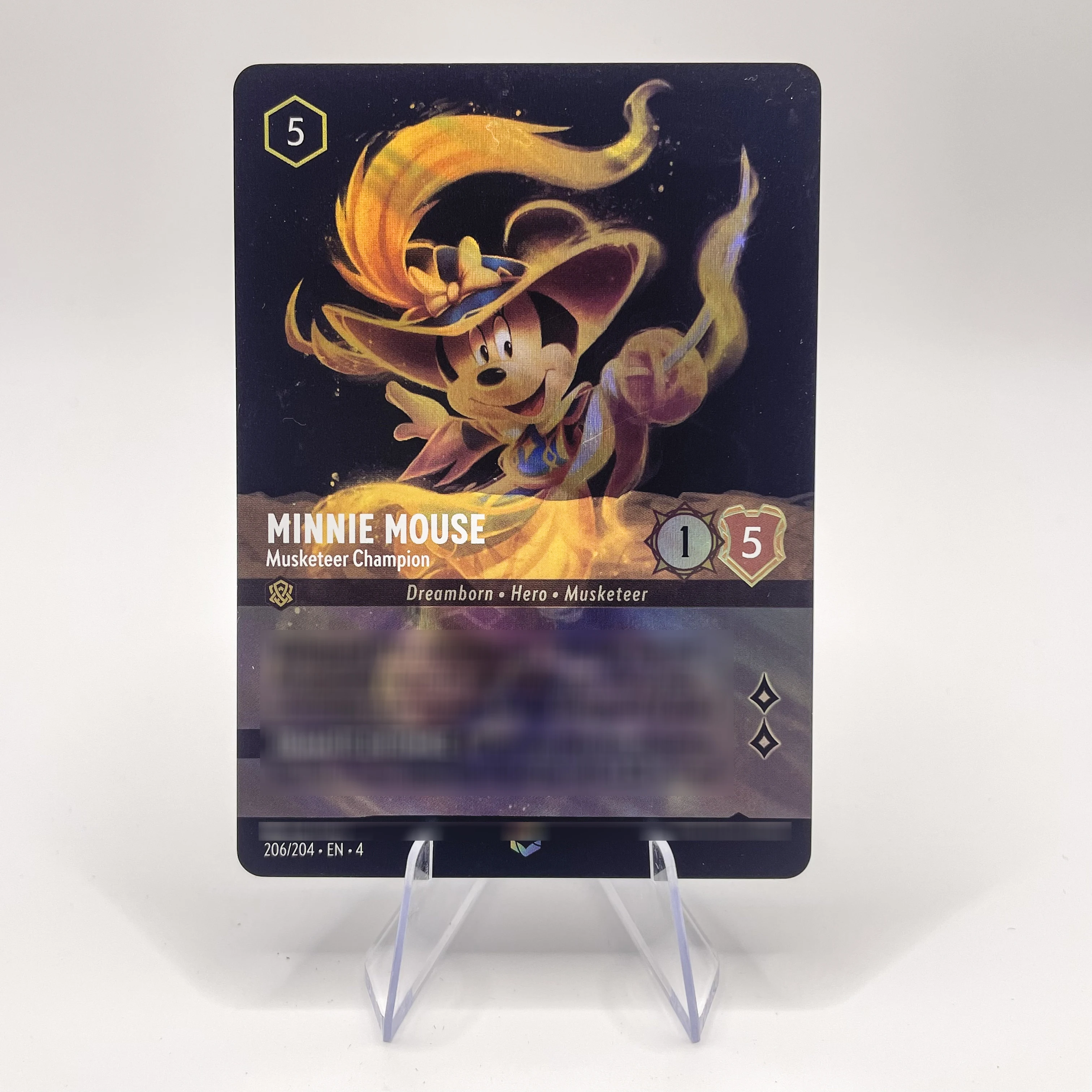 Lorcana Proxy الفصل 4 بطاقات عالية الجودة من رقائق المسحورة ميني مونسي سيسو جوفي أرييل TCG أرواق لعب النسخة الإنجليزية