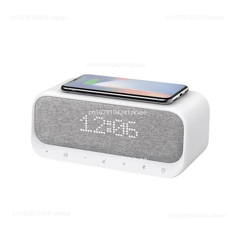 Wake up speaker with alarm sound, stereo FM radio, white noise