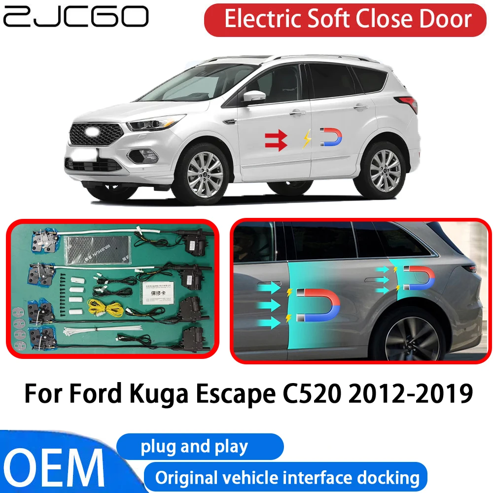 

for Ford Kuga Escape C520 2012-2019 Car Automatic Electric Soft Close Door Closer System OEM Plug and Play Comfort Closing