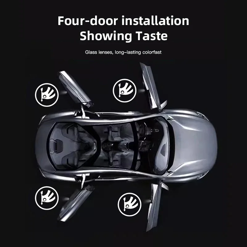 Car Door Welcome Light LED HD Projector Lamp Decoration For Skoda Octavia Superb Rapid Kodiaq Karoq Fabia Kamiq Enyaq Yeti Scala