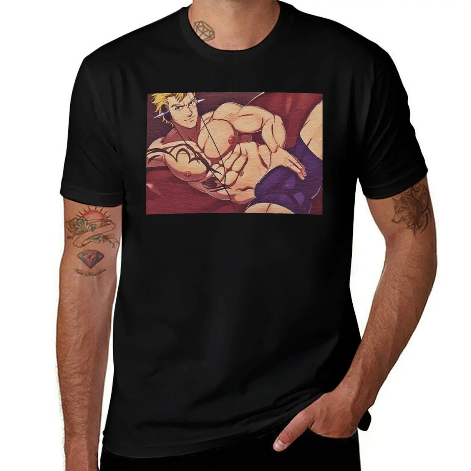 

sexy laxus dreyar, masculine bara T-Shirt essential t shirt man t shirts high quality luxury brand T-shirt