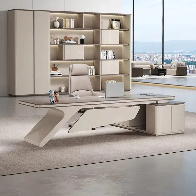 

Large Modern Light Luxury Office Desk and Chair Luxury Executive Office Desk by Big Boss Modern Design Home Office Furniture