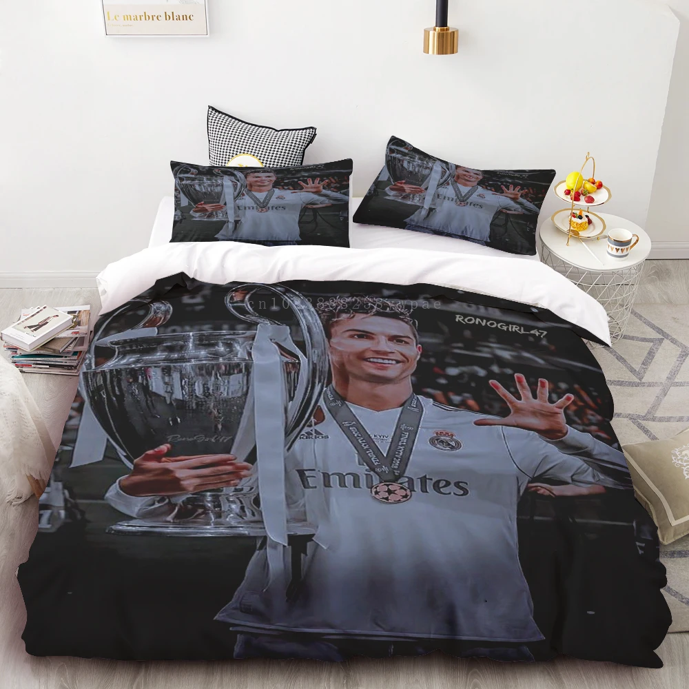 Football Star CR7 Bedding Set Duvet Cover Set 3d Bedding Digital Printing Bed Linen Queen Size Bedding Set Fashion Design