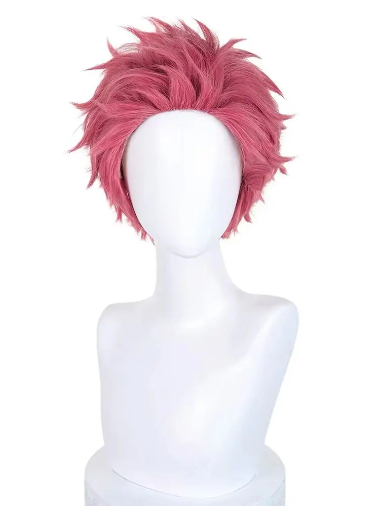 HAIRJOY Synthetisches Haar Akaza Cosplay Perücke Rosa Hakuji Kostüm Anime Perücke Rosennetz
