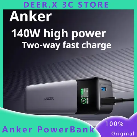Anker 737 140w Power Bank 24000mah Large Capacity Mobile Power Fast Charging Battery For Iphone Xiaomi Samsung Huawei Batterie