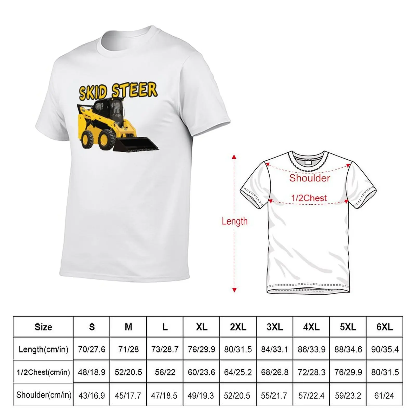 The SKID STEER T-Shirt Funny t-shirt sports fans Short sleeve tee men