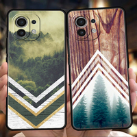 Forest Geometry Wood Nature Phone Case For Xiaomi Mi X3 X4 NFC F3 M3 M4 GT Note 9T 10T 10 11 Ultra 12 12T 13 Pro Lite 5G Shell