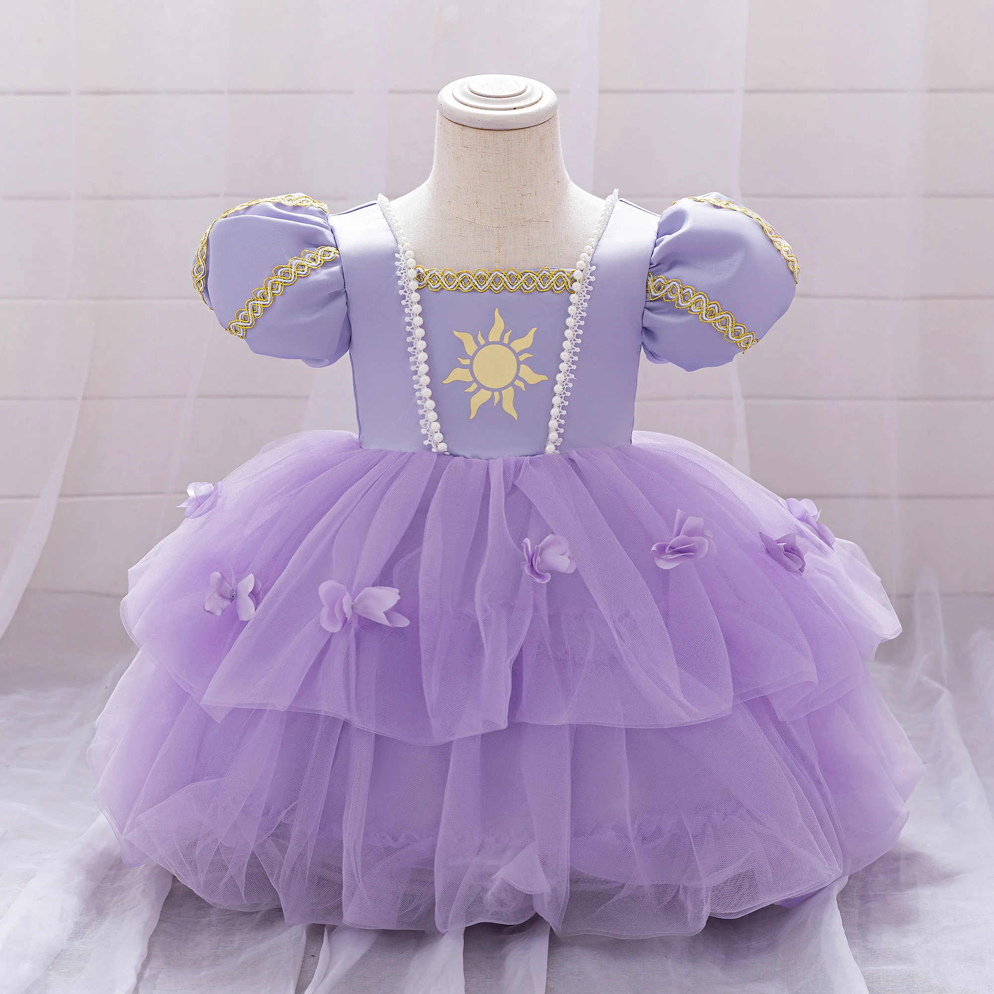 

Elegant Beauty Sleeping Princess Party Baby Girls Dress Children Halloween Costume Mermaid Pageant Tulle Birthday Dress for Girl