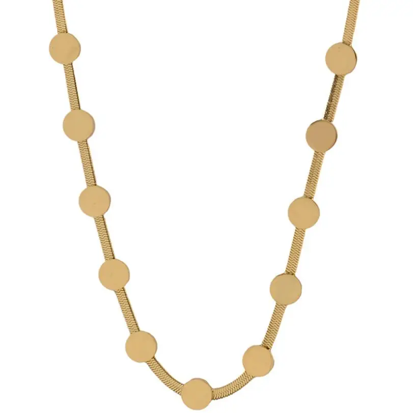 316L الفولاذ المقاوم للصدأ الهيب هوب هندسية الجولة خياطة ثعبان العظام سلسلة قلادة سوار للنساء موضة غرامة مجوهرات مجموعة