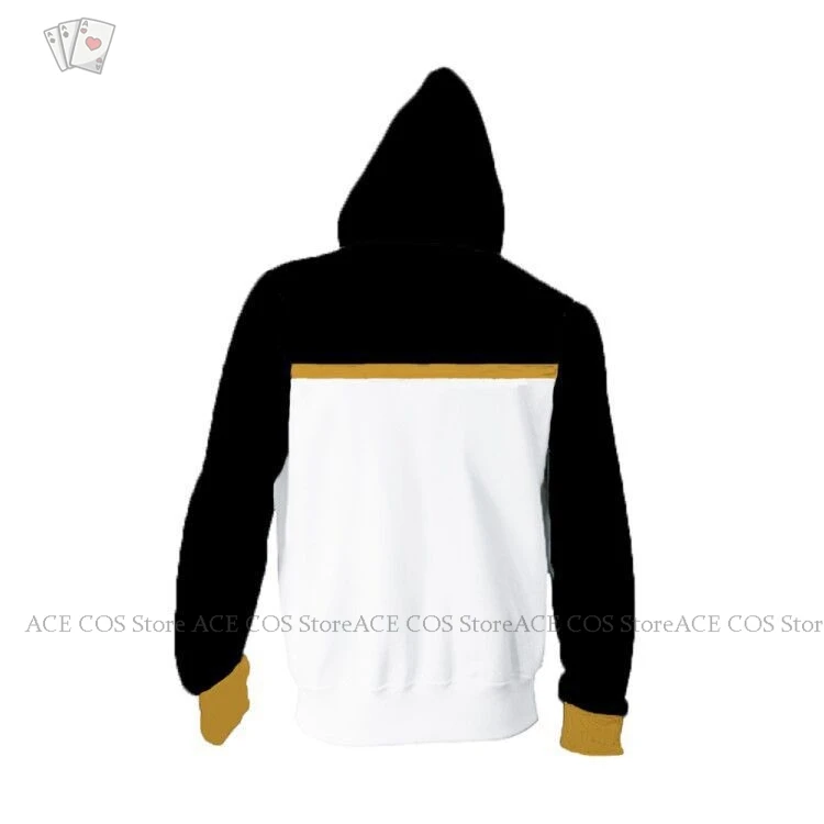 Re:Zero Natsuki Subaru Plus Size Men's Sports Pullover Costume – Zip-up Cardigan Sweatshirt, Anime Halloween Carnival Clothes view 3