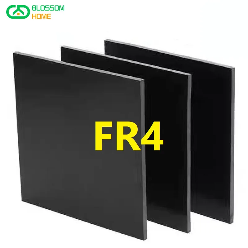 200x200mm Black FR4 Fiberglass Sheet Glass Fibre Plate GFRP GF Board Black Epoxy Plate FR-4 Insulation and Anti-static Sheet