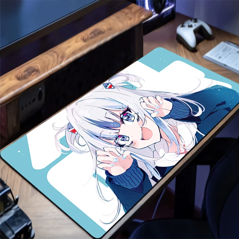 

Аниме H-hololive Gawr Gura коврик для мыши геймер игровой коврик для мыши настольный коврик игровой коврик компьютерная и офисная клавиатура коврик с индивидуальной наполнителем