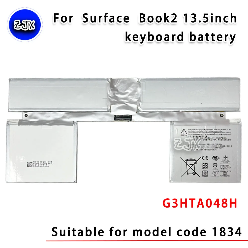 

For Microsoft Surface Book 2 1834 Integrated Display Keyboard Battery G3HTA048H Original Battery