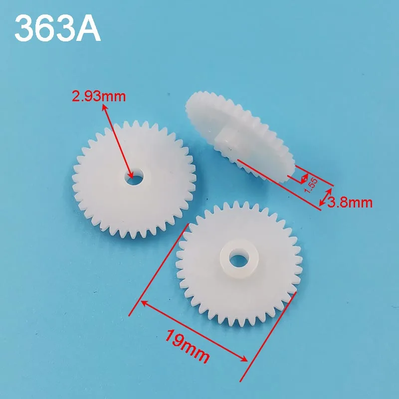 363A 0.5M POM Pinion Module 0.5 36 Tooth Plastic Spur Gear DIY Model Toy Motor Accessories