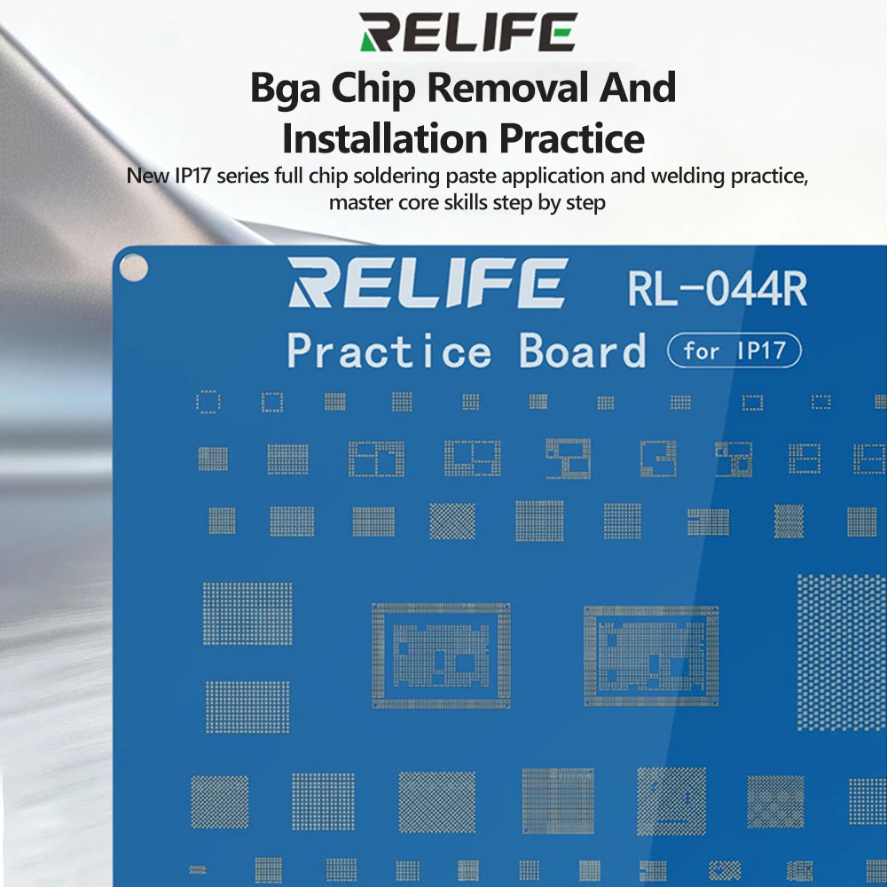 RELIFE RL-044R Welding Practice Board for Mobile Repair Flying Wire/Connector Socket/Capacitor Soldering Test Practice Tool