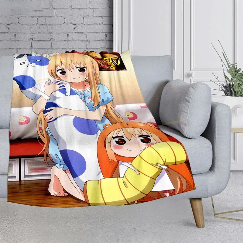 2026 Anime Himouto! Umaru-chan Soft Plush Blanket, Flannel Blanket Throw Blanket For Living Room Bedroom Bed Sofa Picnic Cover