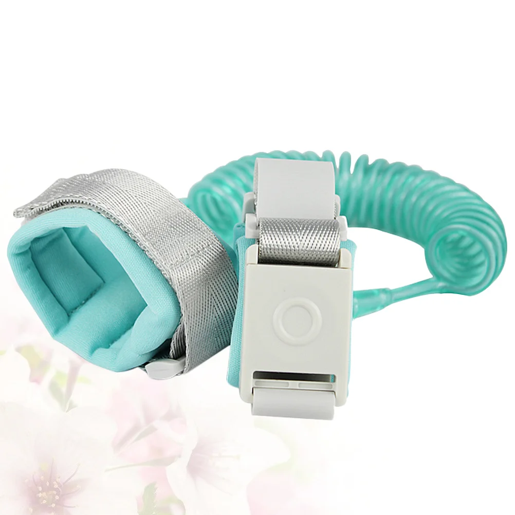 Sangle Anti-perte pour enfants, corde de Traction de sécurité réglable de 2M avec conception de verrouillage, bracelet d'extérieur vert
