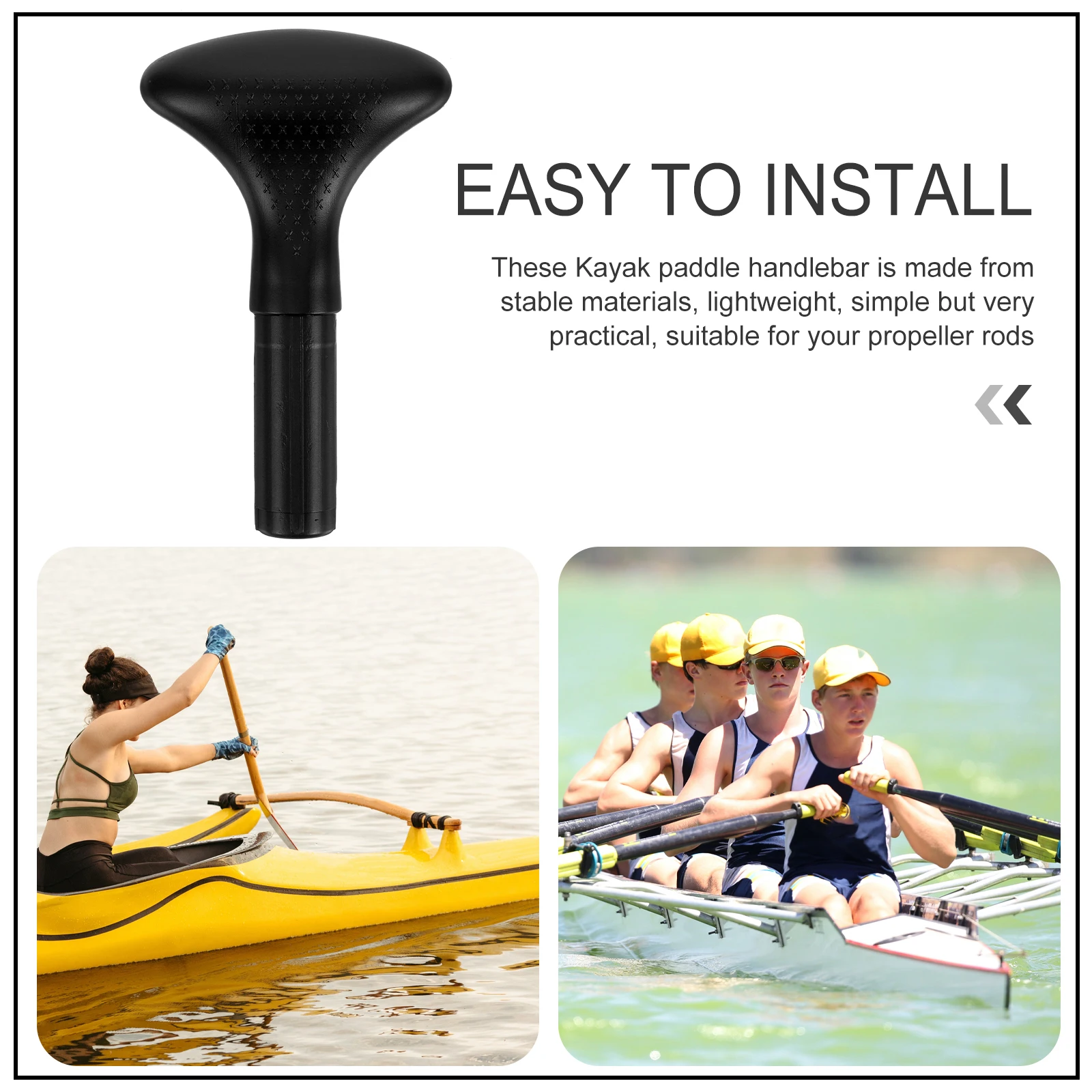 

Professional Kayak Non slip Grip Protective H For Kayak Paddle Head Stable H PE Material Protective Boat