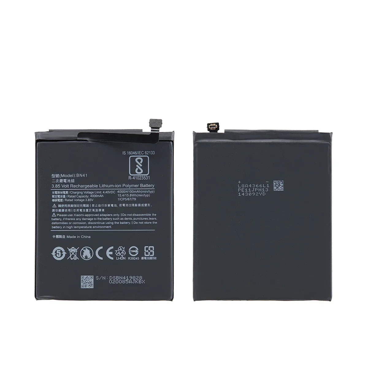 Batterie BN41 pour Xiaomi Redmi, 4100mAh, 14-mi Note 4, Redmi Note 4X 24.com, tout neuf, outils