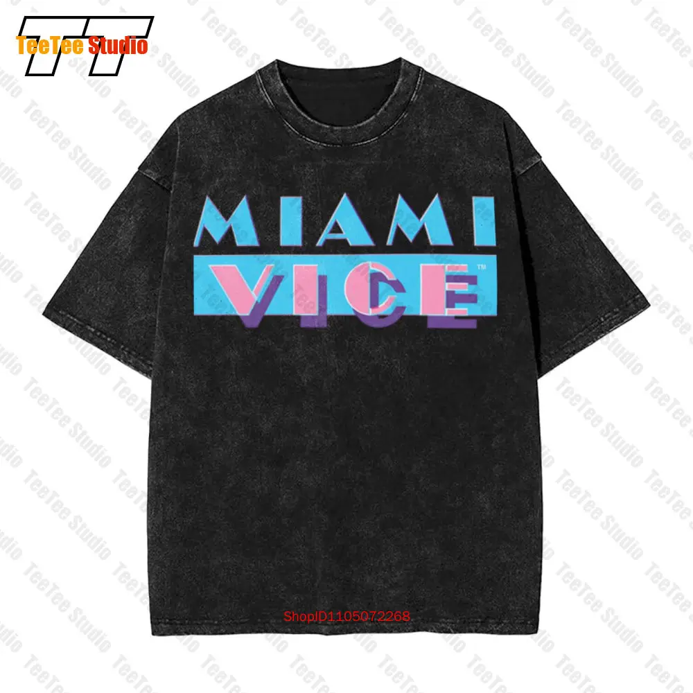 Miami Vice Logo Tv Vintage Oversized T-Shirt NXUN