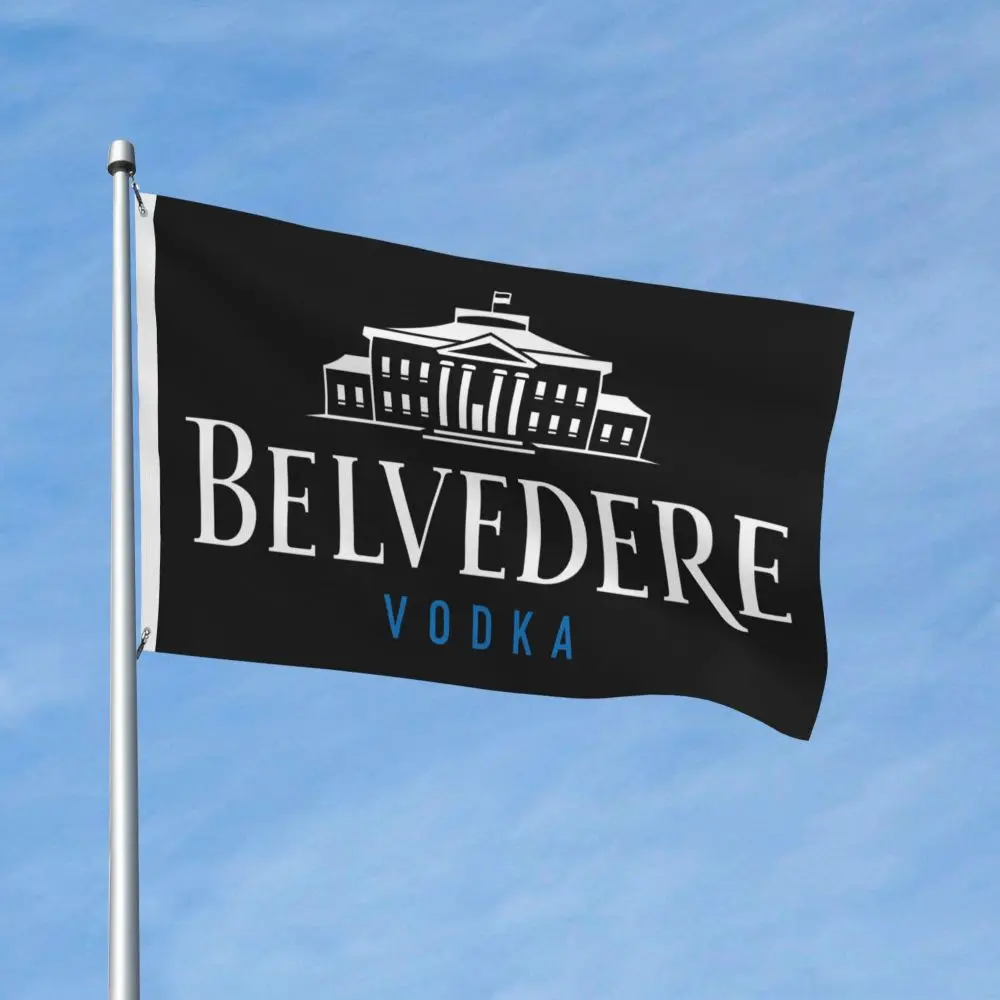 NEW Belvedere Vodka Double Sided Banner Breeze Flag Garden Flag Decorative Flag Party Banner 3x5FT (90x150cm)