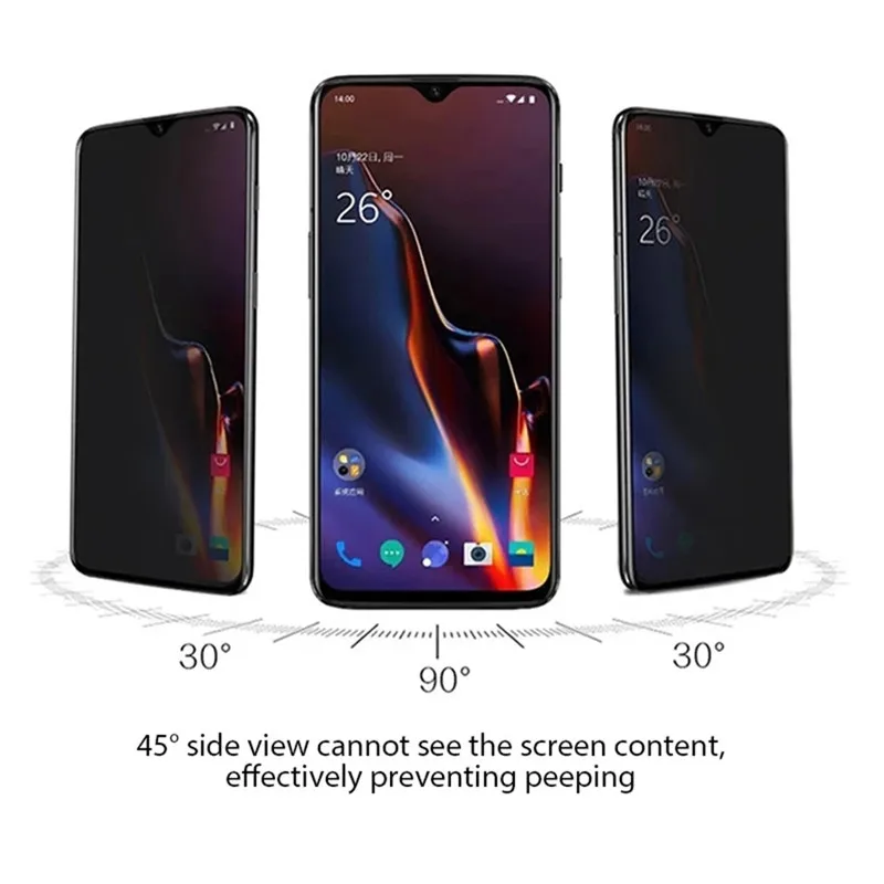 Protector de pantalla de privacidad de cerámica mate para Xiaomi Poco X3 Pro F3 M3 M4 Redmi Note 8 9 10 11 Pro 10S 9S 9T 8T 9C 9A película antiespía