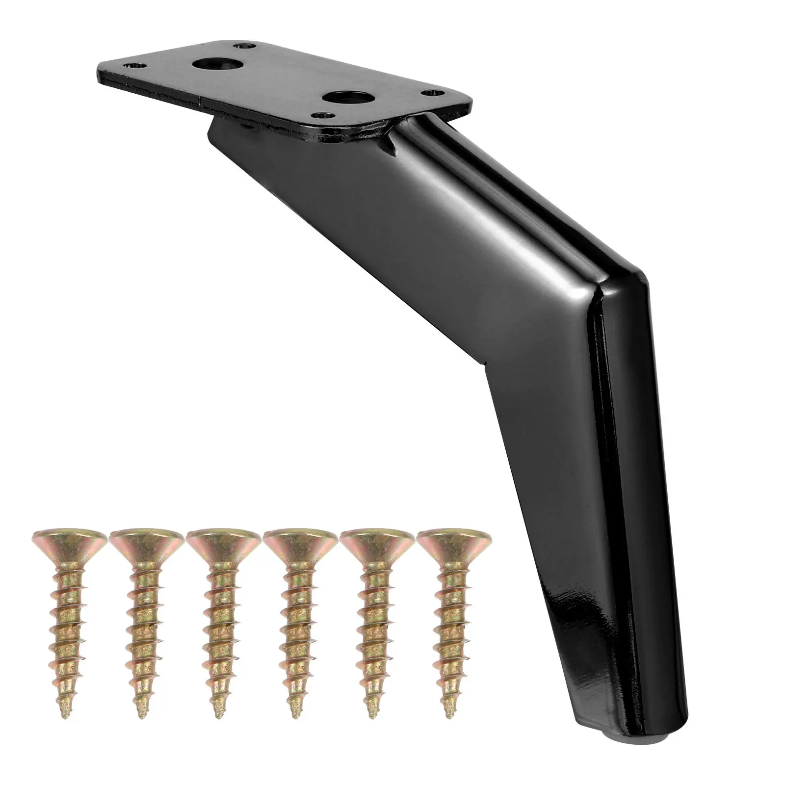 Heavy Duty Iron Furniture Legs Set for Sofa Bed Cabinet Tea Table Support High Load Capacity Scratch Resistant Bottom