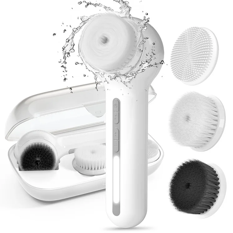 Para touchbeauty escova de limpeza facial elétrica personalizada limpador profundo diário com estojo de armazenamento de viagem recurso de limpeza de 