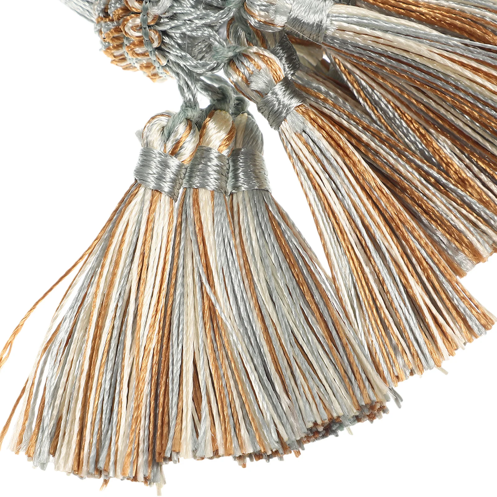 

2pcs Folk Tassel Diy Trim For Curtain Decor Home Decoration Durable Polyester Craft Pendant Knitting Accessory Sewing Trim