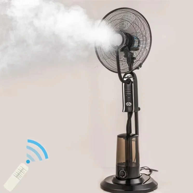 

16 Inch Wholesales Remote Control Electric Fan Stand Floor Humidifier Air Cooling Indoor Standing Spray Water Mist Fan